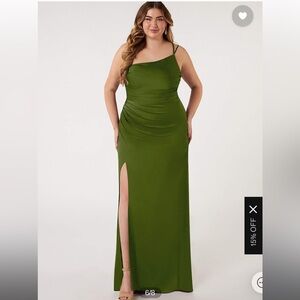 AZAZIE Eren Stretch Satin Gown SIZE 16